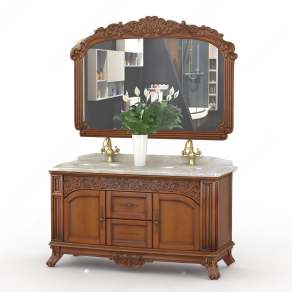 欧式古典浴室柜3D模型下载